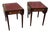Mid 20th Century Pair of Leather-Top End Tables by Zangerle For Sale