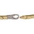 Contemporary Chevron Diamond Clasp Bracelet 18k Two Tone Gold Link For Sale - Image 3 of 4
