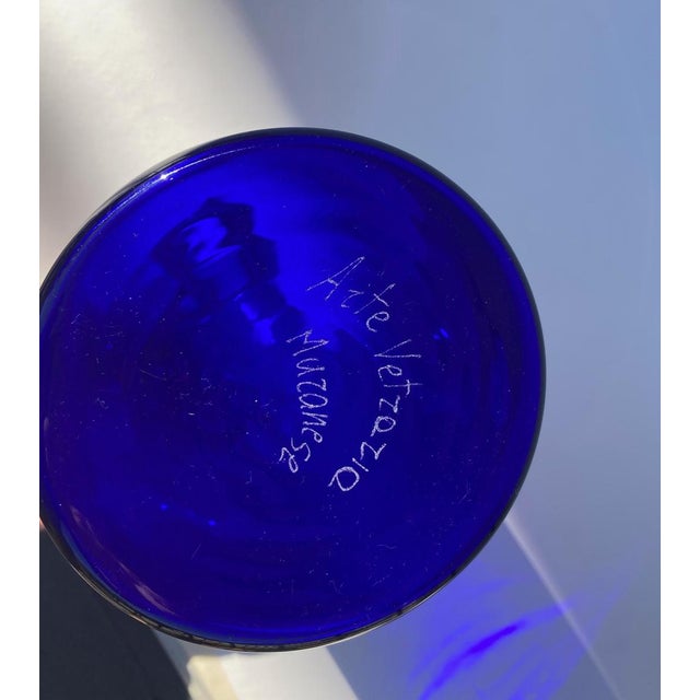 Mid-Century Modern Vintage Italian Murano Glass Vase by Vittorio Zecchin For Sale - Image 3 of 18