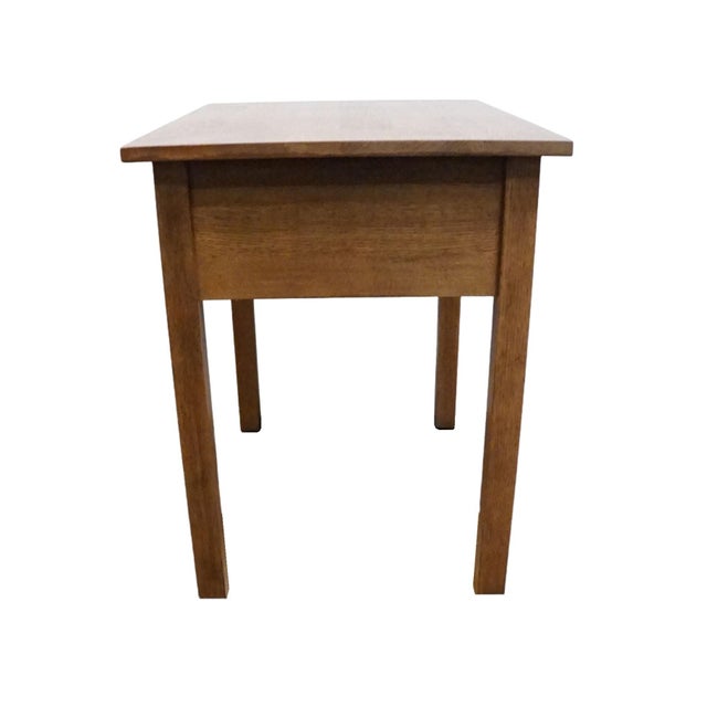 Stickley Furniture Quarter Sawn Oak Mission Style Arts & Crafts 20" Accent End Table 89-501 - #32 Onondaga Finish For Sale - Image 11 of 14