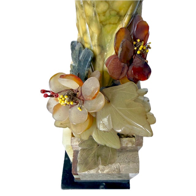 Pair Art Deco Jadeite & Multi-Stone Parrot Bookends For Sale - Image 15 of 18