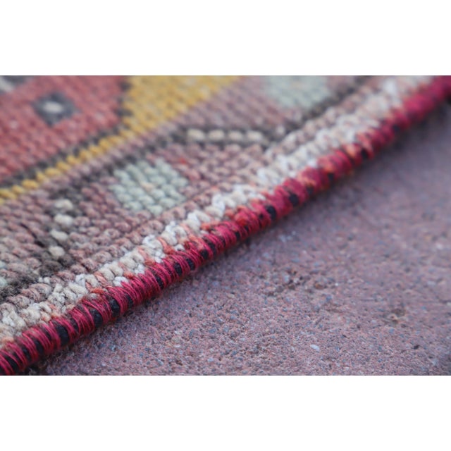 Red 1980s Turkish Red Medallion Oriental Rug For Sale - Image 8 of 12