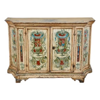 An Italian Baroque Polychrome Painted Credenza For Sale