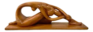 Life Size Studio Craft Female Nude Wood Sculpture