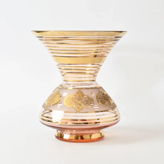 Beige Model Vera Glass Vase by Paul Rather for De Rupel Boom, 1930s For Sale - Image 8 of 8