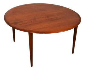 Teak Midcentury Round Coffee Table Peter Hvidt & Orla Molgaard-Nielsen for France & Son