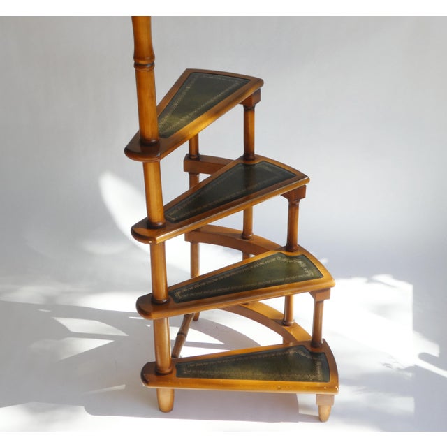 Victorian Wooden Library Staircase, 1960s For Sale - Image 3 of 11