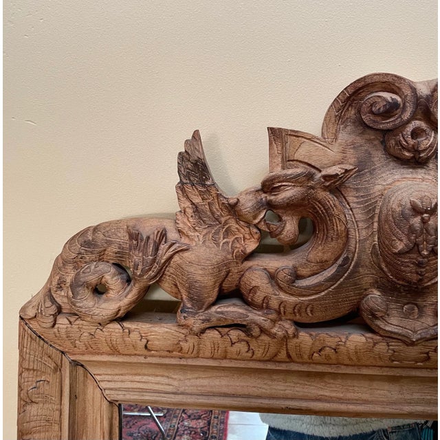 1960s Mythological Chimera Wall Mirror For Sale - Image 4 of 12