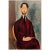 Paper 1940s After A. Modigliani Leopold Zborowsky Swiss Full-Color Print For Sale - Image 7 of 8