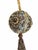Hollywood Regency Set of 6 Embellished Gold, Taupe & Bronze Tassel Christmas Ornaments For Sale - Image 3 of 5