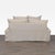 2010s Crate & Barrel Cream Loveseat With Removable Slipcover and Cushions For Sale - Image 5 of 8