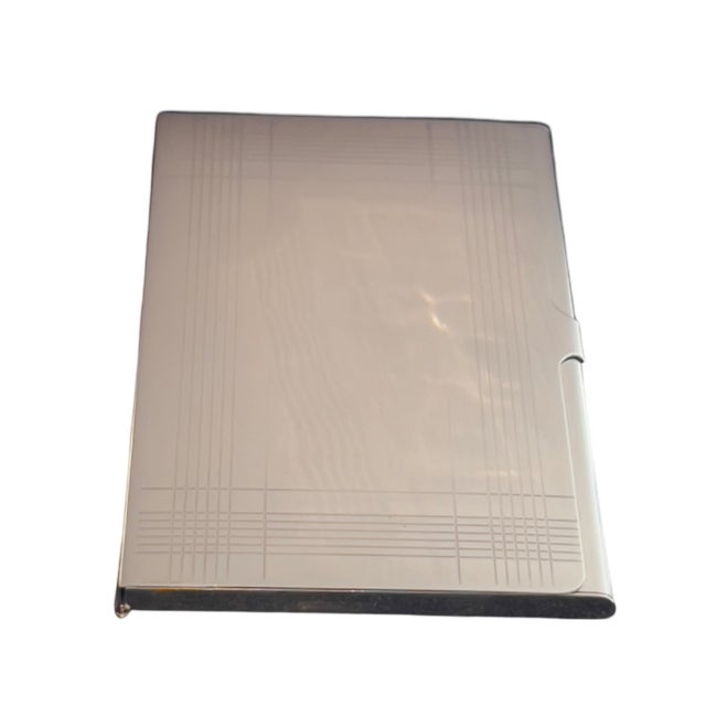 Tiffany and Co. Late 20th Century Tiffany & Co Estate Business Card Holder Sterling Silver For Sale - Image 4 of 11