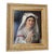 Early 20th Century English Protrait Oil Painting of a Young Lady with a Rose, Framed For Sale
