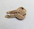 Monet Vintage 1960s Signed Monet Goldtone Fringe Brooch For Sale - Image 4 of 7