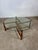 1960s Bamboo and Leather Coffee Table by Frank Kaufeld for McGuire, 1960s For Sale - Image 5 of 10