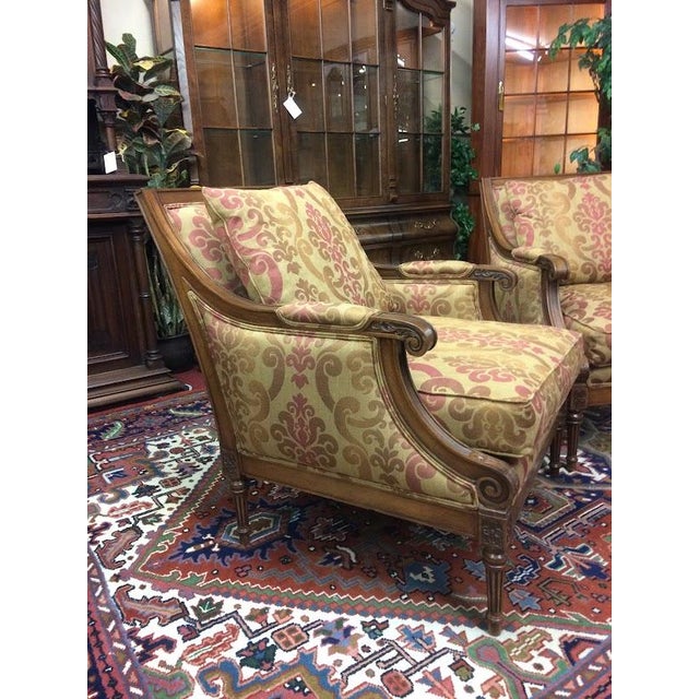 Vintage Bergere Chairs, Ethan Allen Furniture, the Pair Chairish