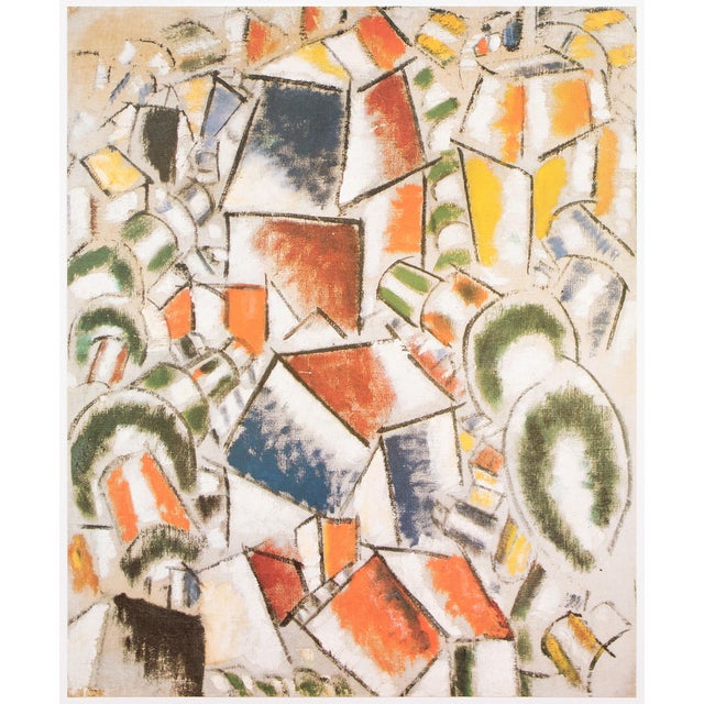 Paper 1990 After Fernand Leger "Landscape", Full-Color Parisian Print For Sale - Image 7 of 8