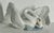 Vtg. Nao by Lladro Large Swan & Baby Figurine For Sale - Image 10 of 12