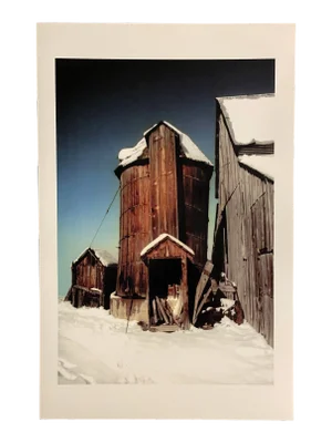 Gleb Derujinsky "Winter Silo" Contemporary Landscape Photograph Print