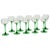 Vintage Luminarc Alsace Wine Glasses with Green Base, 1970s, Set of 10 For Sale - Image 14 of 14