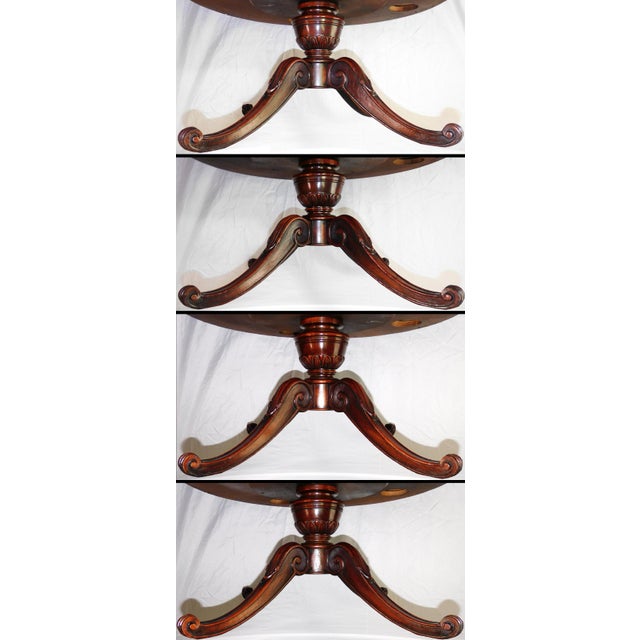1940s Vintage Heirloom Weiman English Regency Rotating Drum Table #:614 For Sale - Image 14 of 16
