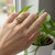 Green Pear Peridot East-West Ring, Size 7.5 For Sale - Image 8 of 10