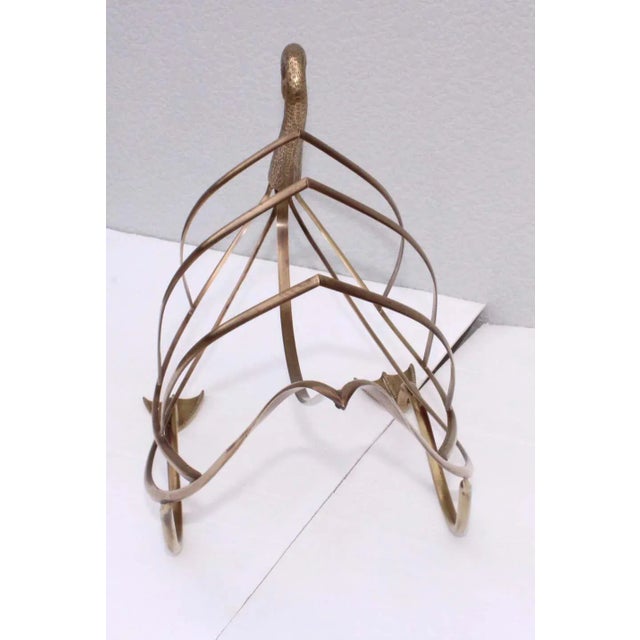 Maison Jansen Brass Magazine Holder For Sale - Image 9 of 13