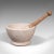 1900s Antique Victorian English Ceramic Mortar and Pestle For Sale - Image 6 of 12