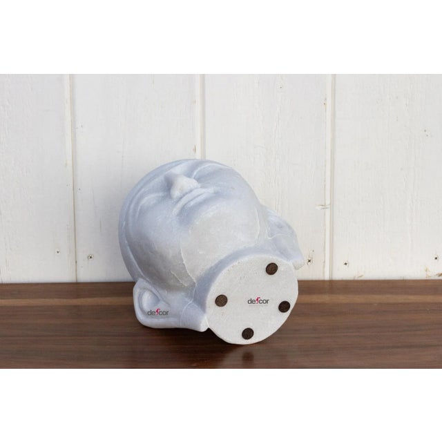 White Handcarved White Marble Buddha For Sale - Image 8 of 10