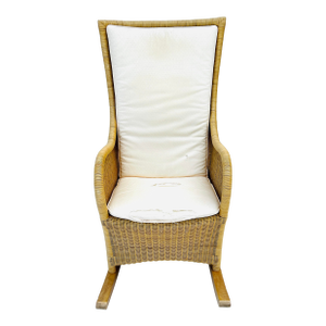 1990s Contemporary Lloyd Flanders Wicker Patio Rocking Chair, Attributed