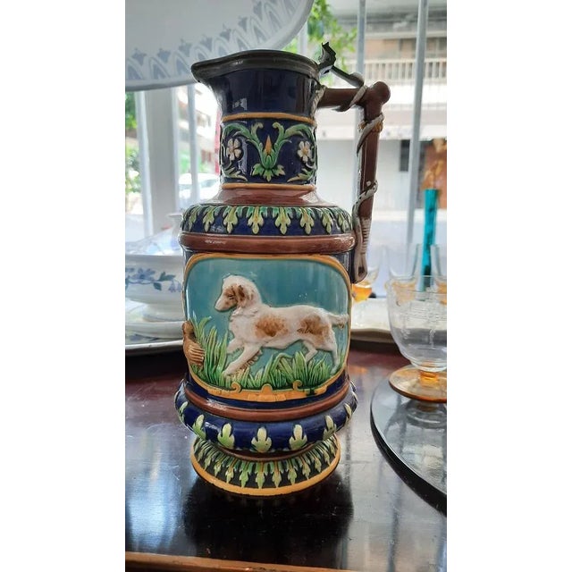 Majolica Jug by George Jones For Sale - Image 9 of 10