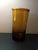 1970s 1970s Vidrios San Miguel Amber Recycle Glass Cylinder Vase From Spain For Sale - Image 5 of 5