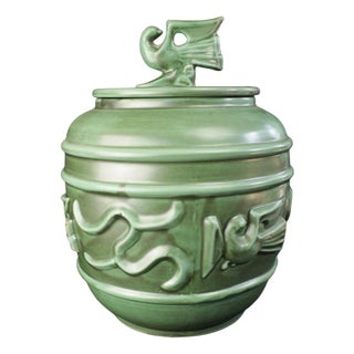 Art Deco Urn by Einar Luterkort for Uppsala Ekeby, 1940s For Sale