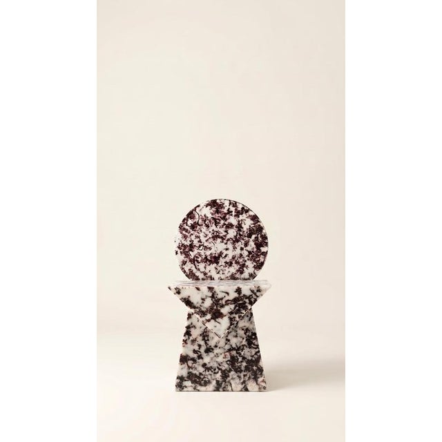 Marlene Chair in Epoxy Resin & Leather Fragments by WeDO Dimensions: D 47 x W 45 x H 85 cm. Materials: Epoxy resin and...