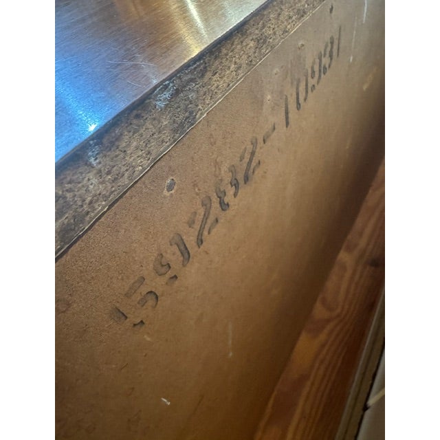 MCM Vintage Walnut Lowboy Dresser With 9 Drawers and Bow Tie Pulls For Sale - Image 10 of 12