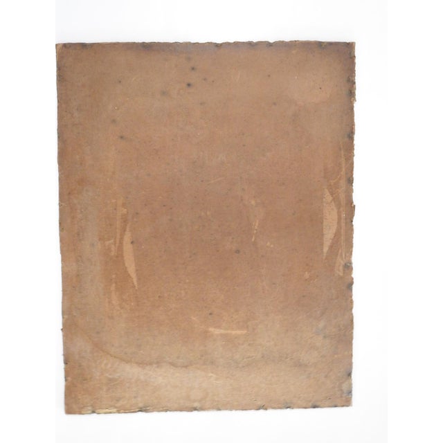 Textile Early 20th Century Farmhouse Landscape Painting For Sale - Image 7 of 7