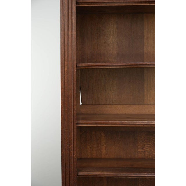 Antique Early 20th century Dutch Oak Bookcase For Sale - Image 5 of 10