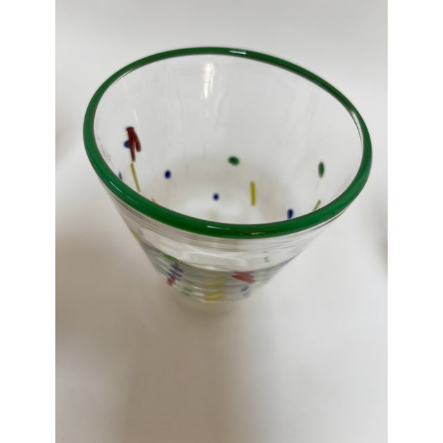 John Burchetta Set of 4 Hand Blown Murano Glass Tumblers, 1995 For Sale - Image 10 of 15