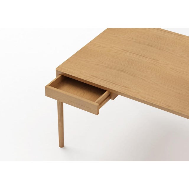 Contemporary Minimalist Modern Work Desk in Oak by Pedro Sotomayor For Sale - Image 3 of 13