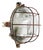 Vintage French Industrial Wall Light in Cast Iron and Clear Glass For Sale