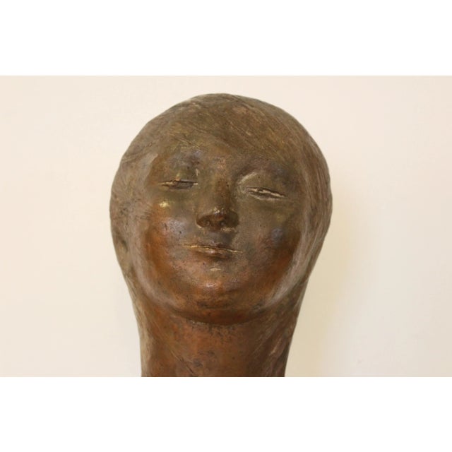 Metal Mid-Century Modern Italian Bronze Sculpture by Pino Conte For Sale - Image 7 of 13