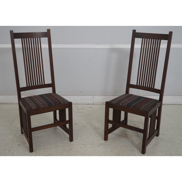 Set of 6 Stickley Mission Oak Dining Chairs For Sale - Image 11 of 18
