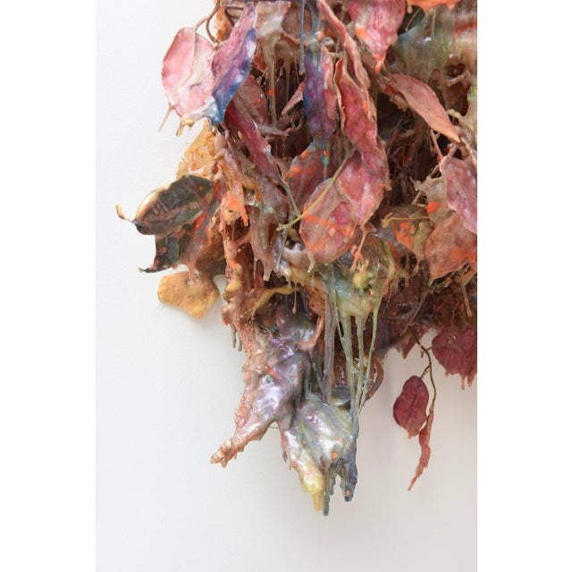 Christina Rodriquez MIxed Media Paint and Resin Wall Sculpture 2006 For Sale - Image 12 of 12
