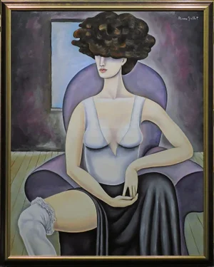 Alvaro Guillot "Old Mary" Original Oil Painting on Canvas Hand Signed Stretched