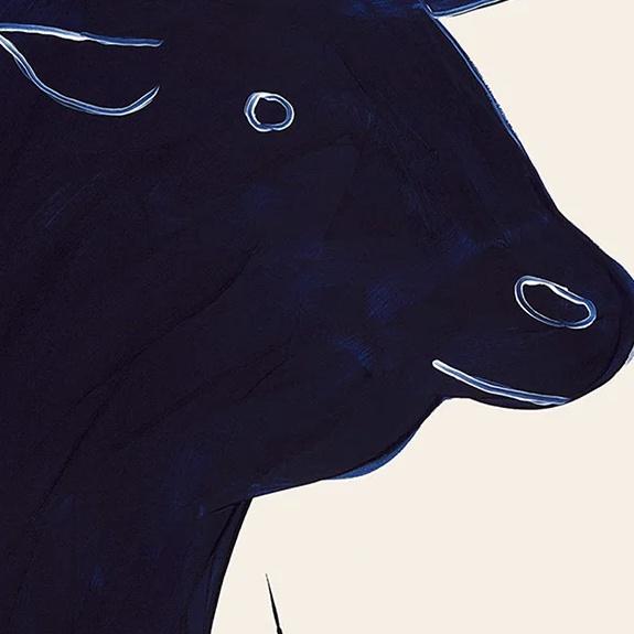 David Shrigley Taurus Signs of the Zodiac Lithograph Poster (The Bull), 2021 For Sale - Image 4 of 4