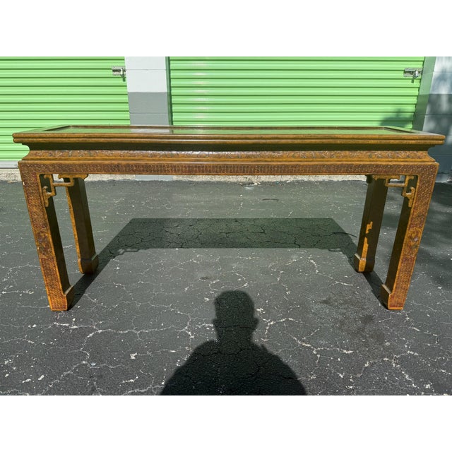 John Widdicomb John Widdicomb Chinoiserie Console Table For Sale - Image 4 of 11