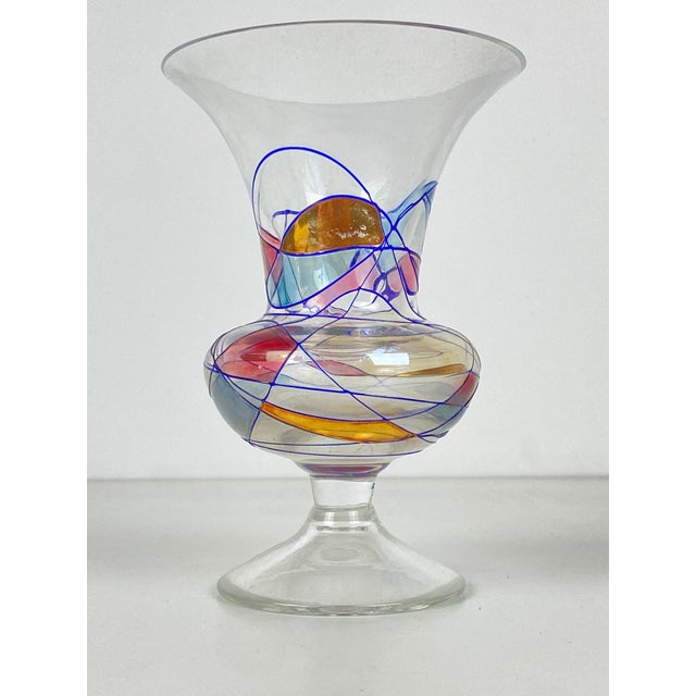 Parisian Multicolored Crystal Vase, 1960s, in Flawless conditions. Designed 1960 to 1969
