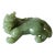 Chinese Celadon Jade Bixie Figure, Qing Dynasty or Early Republic Period For Sale