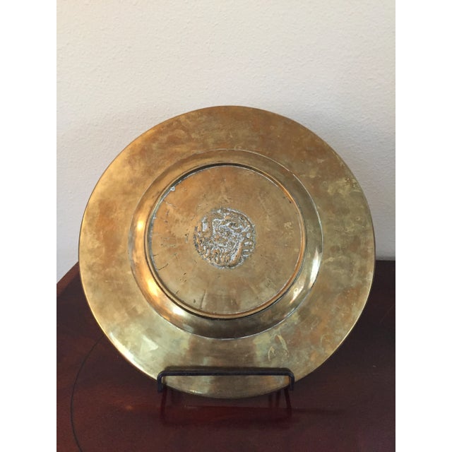 Retro IGT-PLATE Brass（retroism Swedish Neo Baroque Silverplate Metal Dish / Plate Augsburg