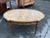 Wood French Maison Jansen-Style Marble Top Coffee Table W/ Brass Gallery For Sale - Image 7 of 10
